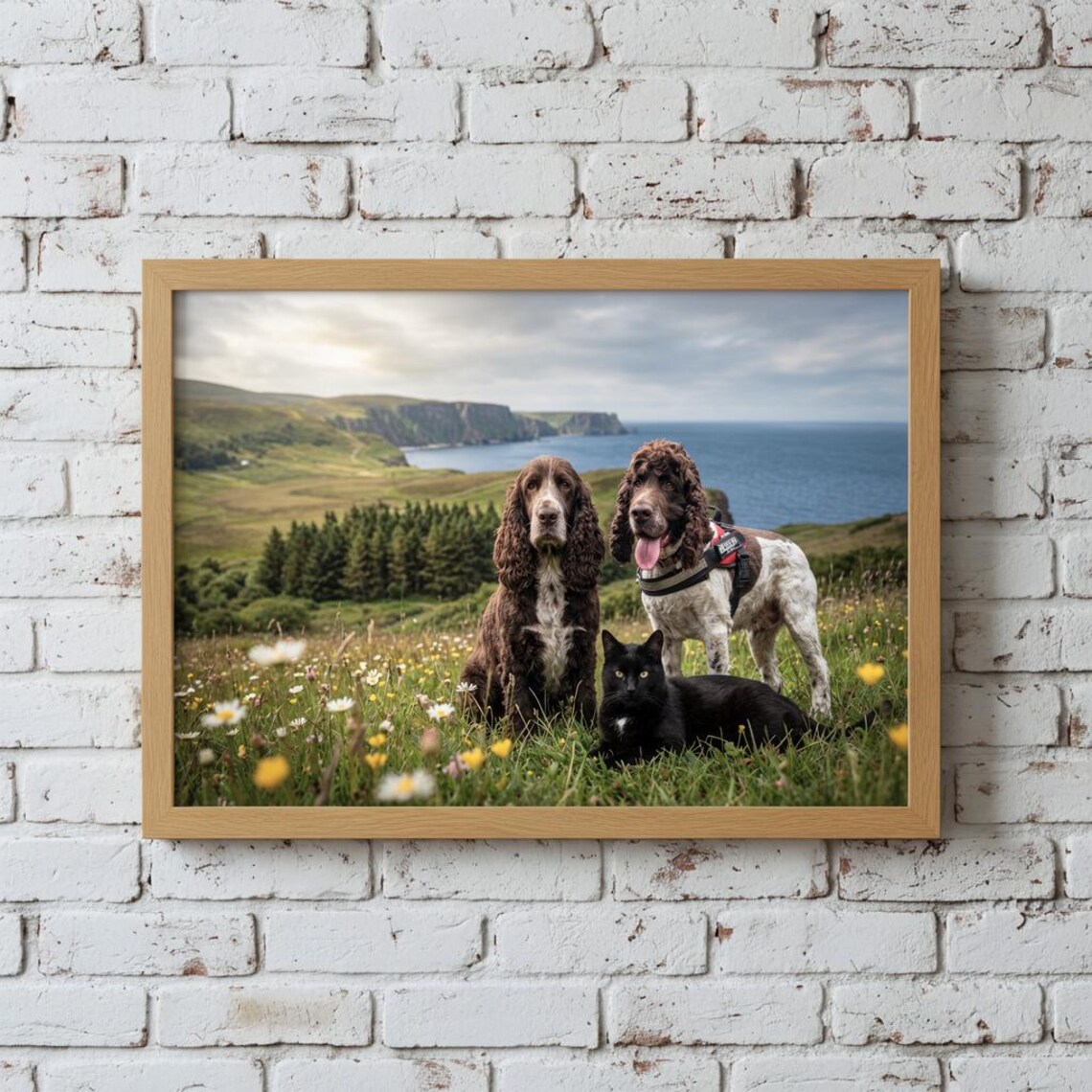 Personalised Pet Portrait, Custom Animal Memory