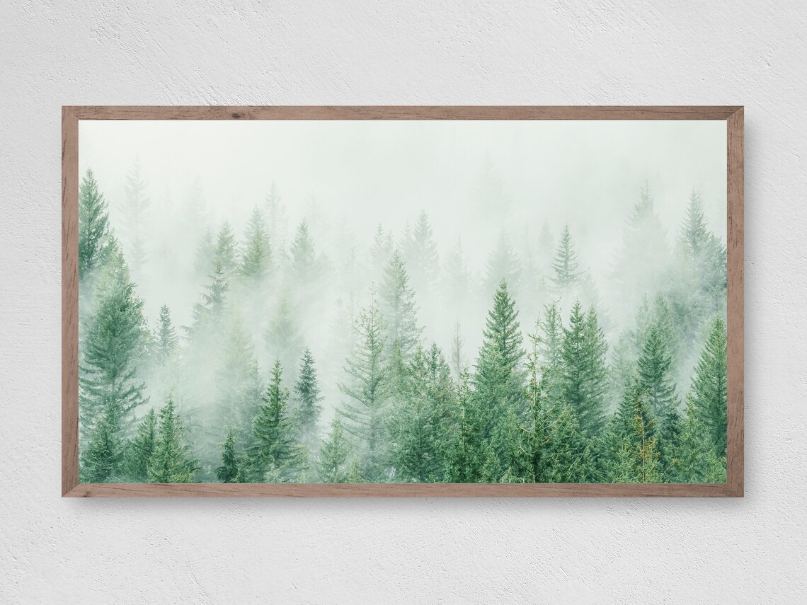 Mystic Trees Art Print, Nature Landscape Decor