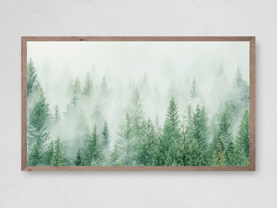 Mystic Trees Art Print, Nature Landscape Decor