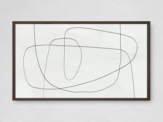 Modern Black And White Line Art, Abstract Art Print