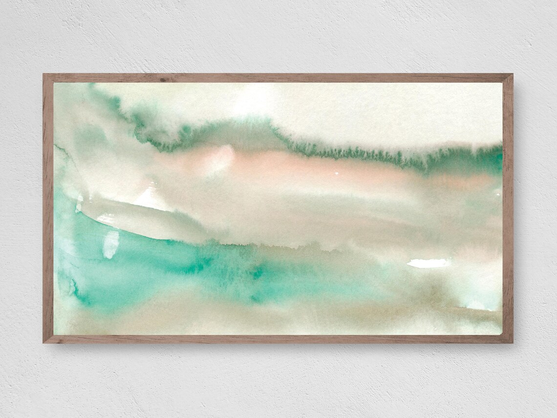 Easy Going Watercolor Abstract Art Print