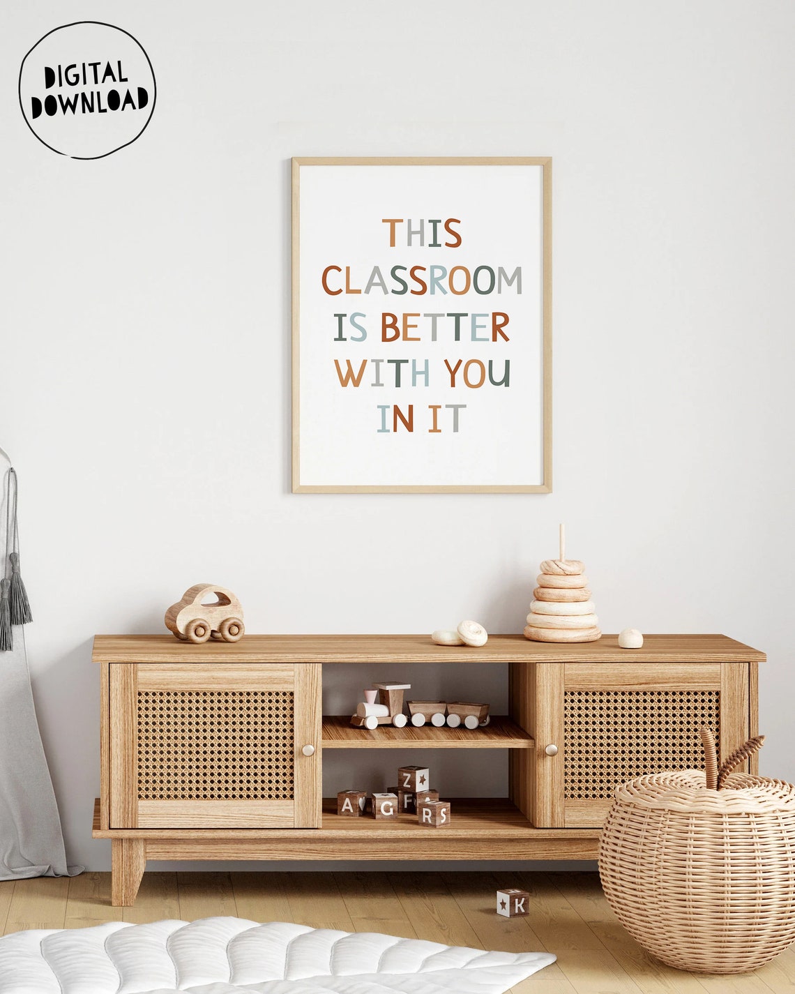 This Classroom Is Better With You In It Boho Classroom Poster - Image 2