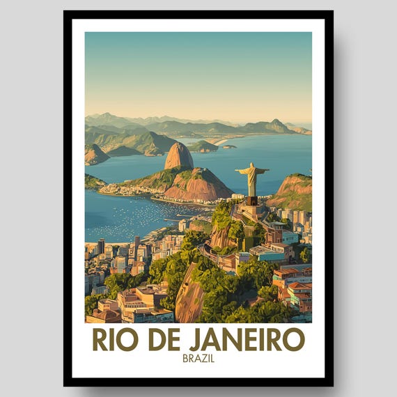 Rio De Janeiro Brazil Travel Poster
