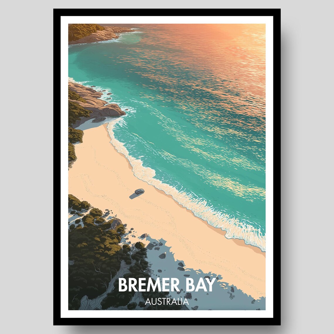 Bremer Bay Poster, Western Australia Travel Poster