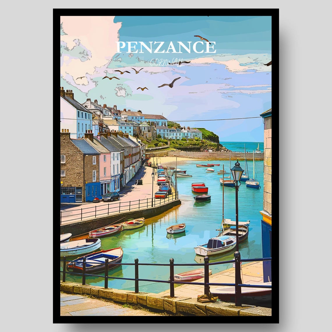 Penzance Cornwall Poster Print