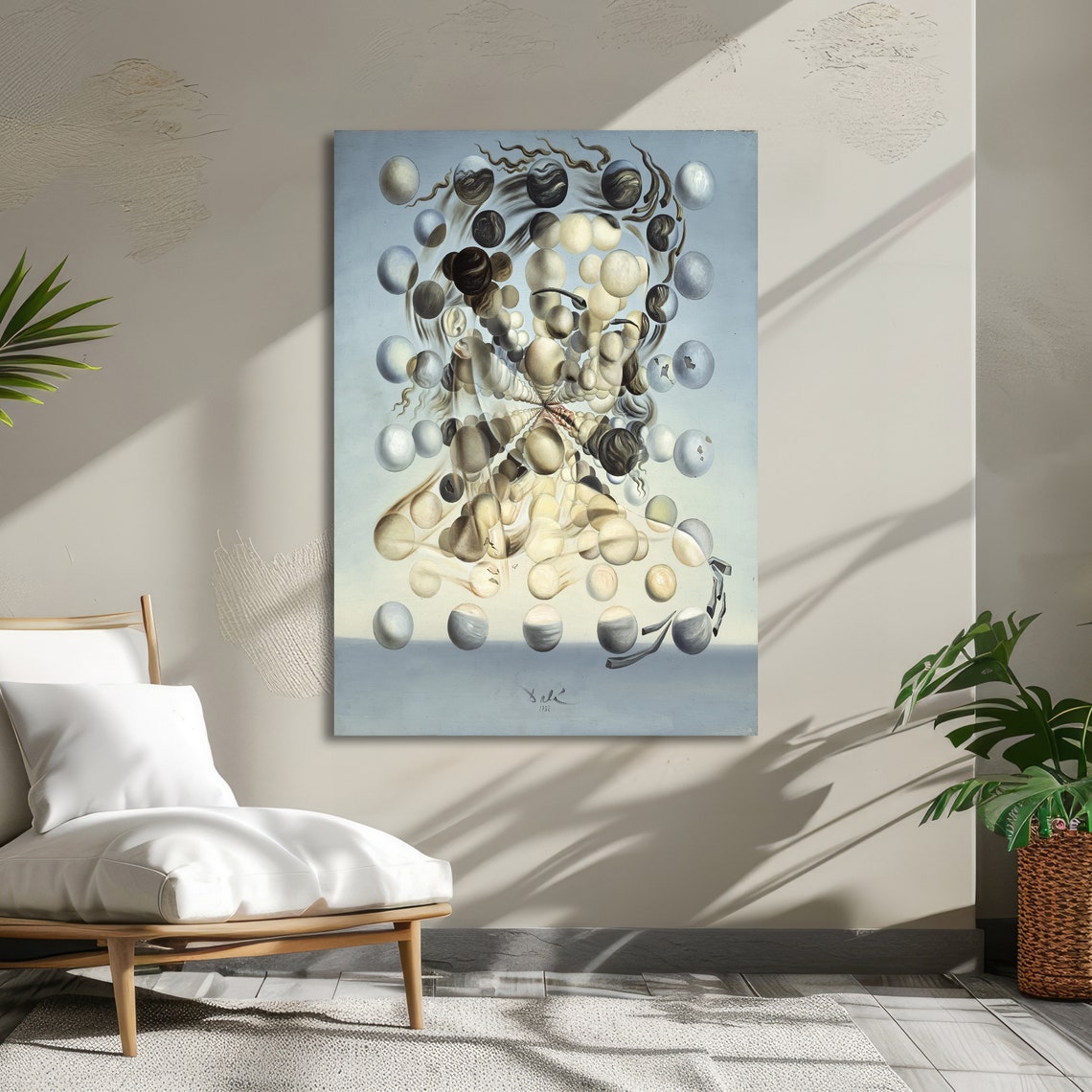 Dali Galatea of the Spheres Atomic Head Surrealist Art Poster - Image 5