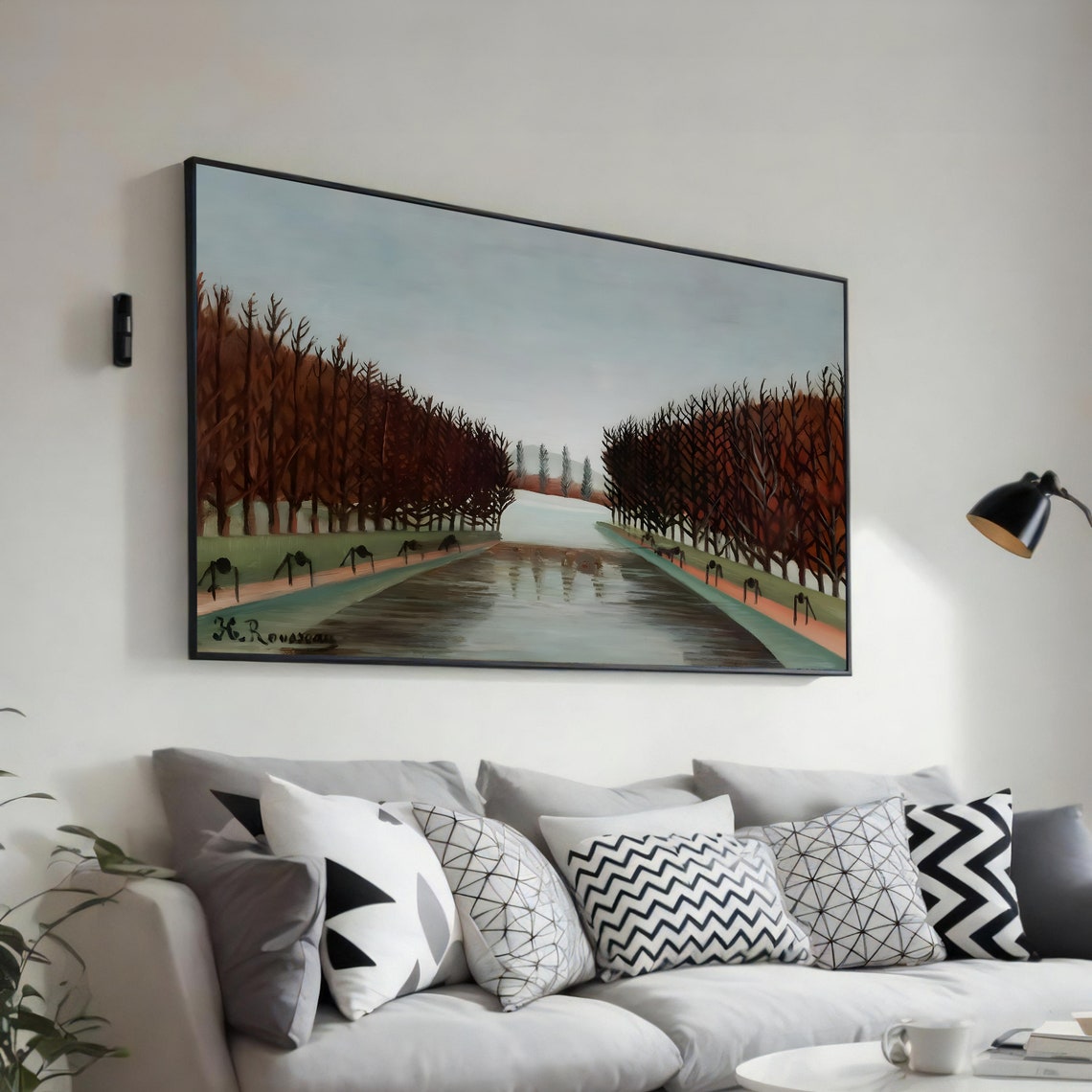 Alley Of Trees Rousseau Art Print Primitivism Masterpiece Ready To Hang Decoration