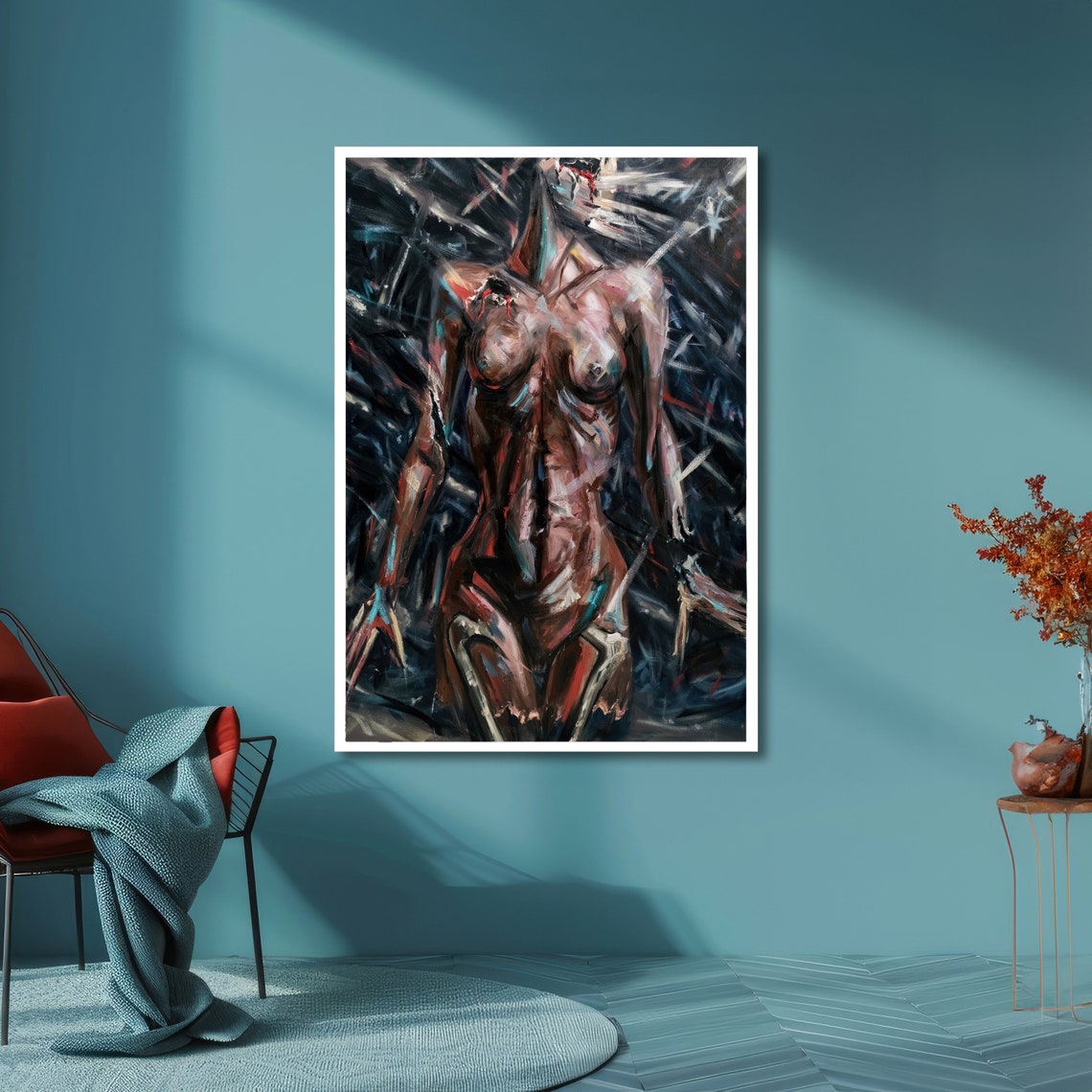 Liberation Abstract Art Bold Abstract Erotic Liberation Ready To Hang Wall Art - Image 4