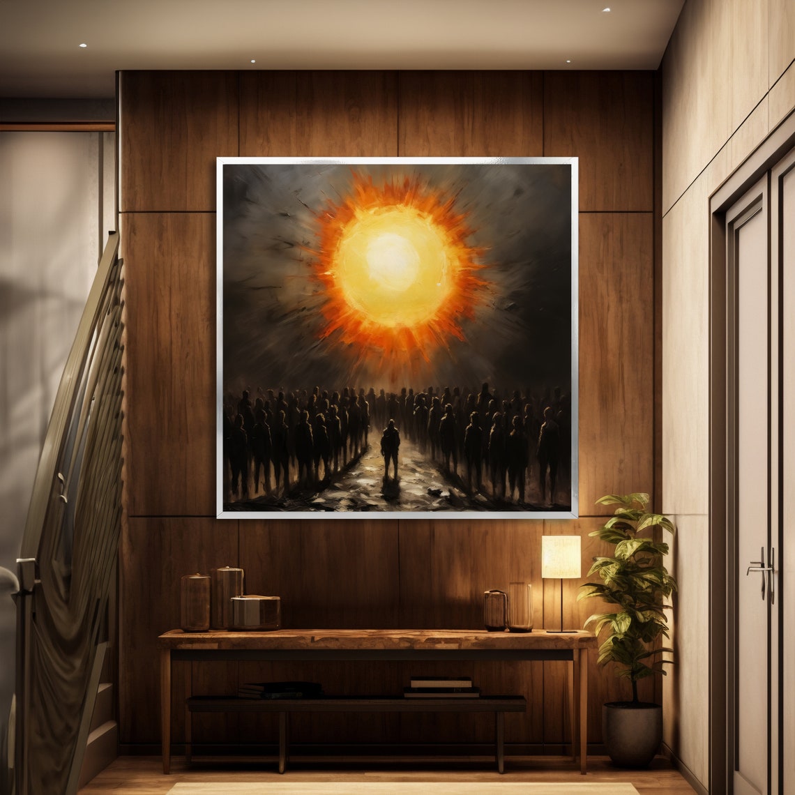 Sunrise Revelation Powerful Crowd Inspirational Wall Art Ready To Hang - Image 4