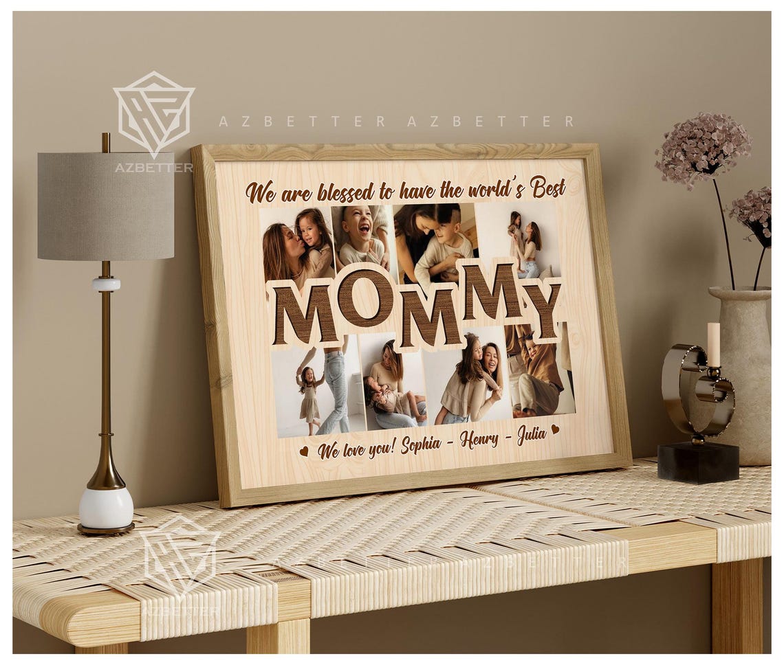 World's Best Mommy Photo Collage Blessed Mother's Day Gift Poster - Image 5