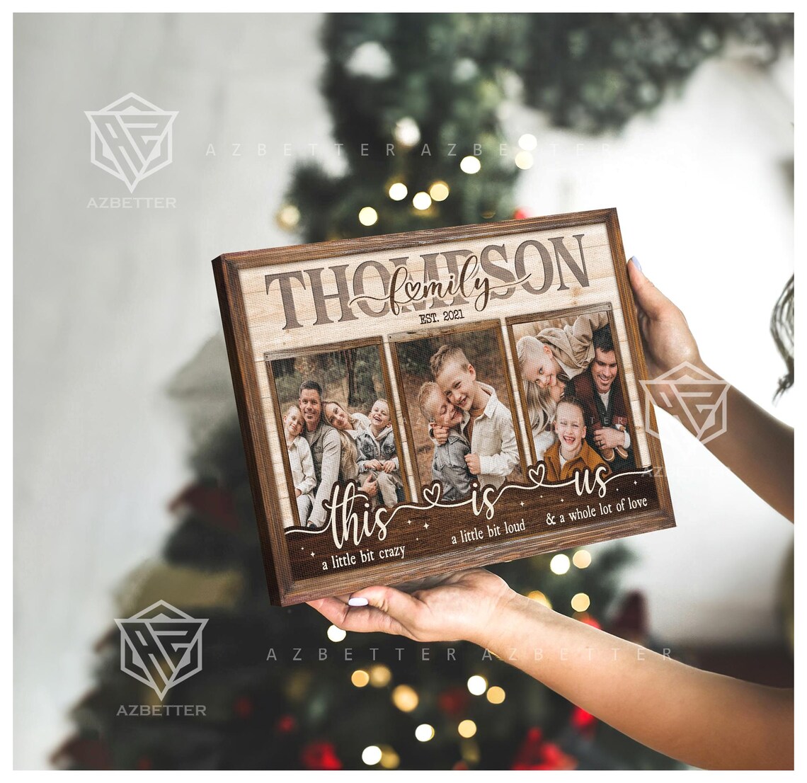 Thompson Family This Is Us Crazy Loud Love Photo Collage Poster - Image 2