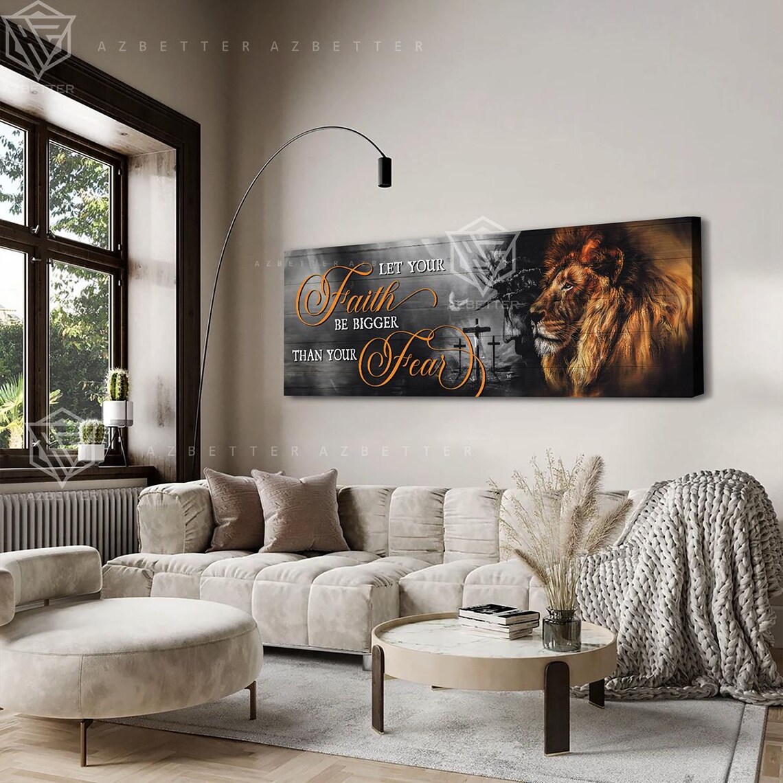 Let Your Faith Be Bigger Than Your Fear Lion Of Judah Poster - Image 5