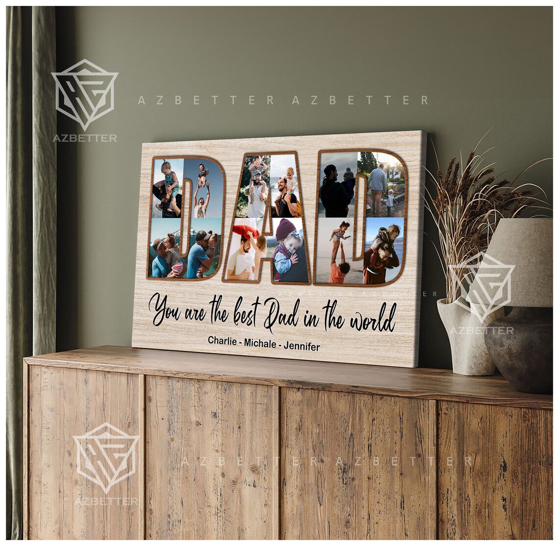 You Are The Best Dad In The World Photo Letter Tribute Keepsake Poster - Image 3