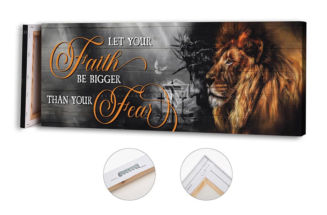 Let Your Faith Be Bigger Than Your Fear Lion Of Judah Poster - Image 4