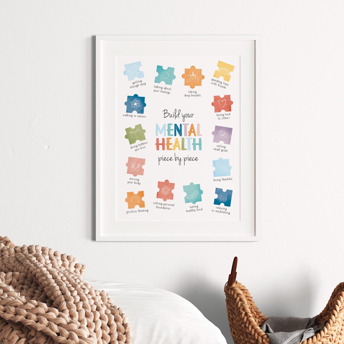 Mental Health Coping Skills Poster, Therapy Office Decor - Image 7