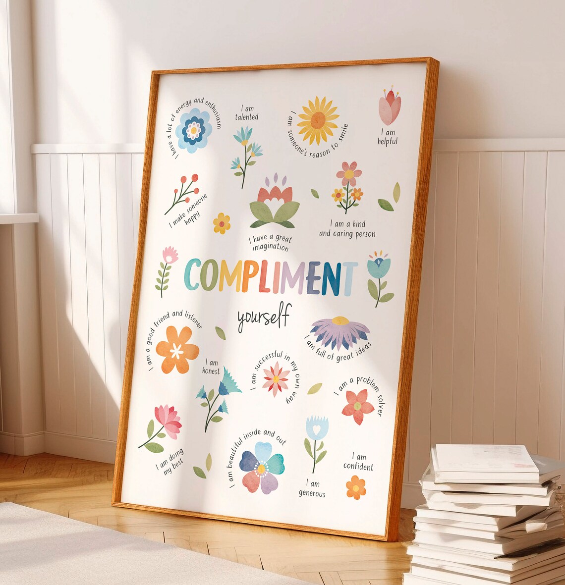 Compliment Yourself Therapy Office Decor Poster - Image 5