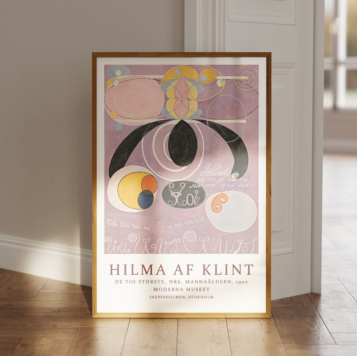 Hilma Af Klint De Tio Storste Nr 6 Abstract Mannaaldern Poster - Image 4