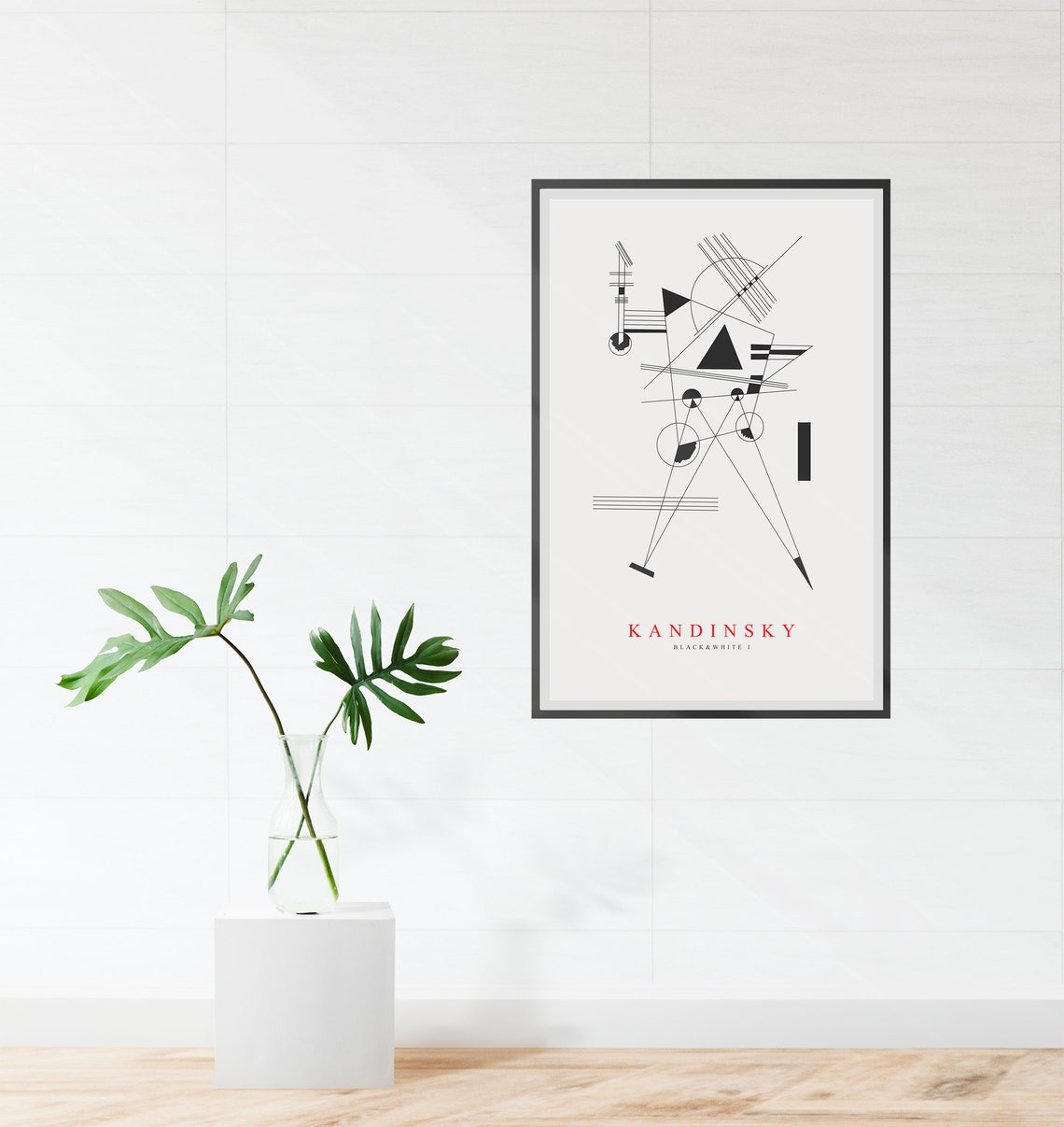 Wassily Kandinsky Black And White I Bauhaus Geometric Abstract Poster - Image 4