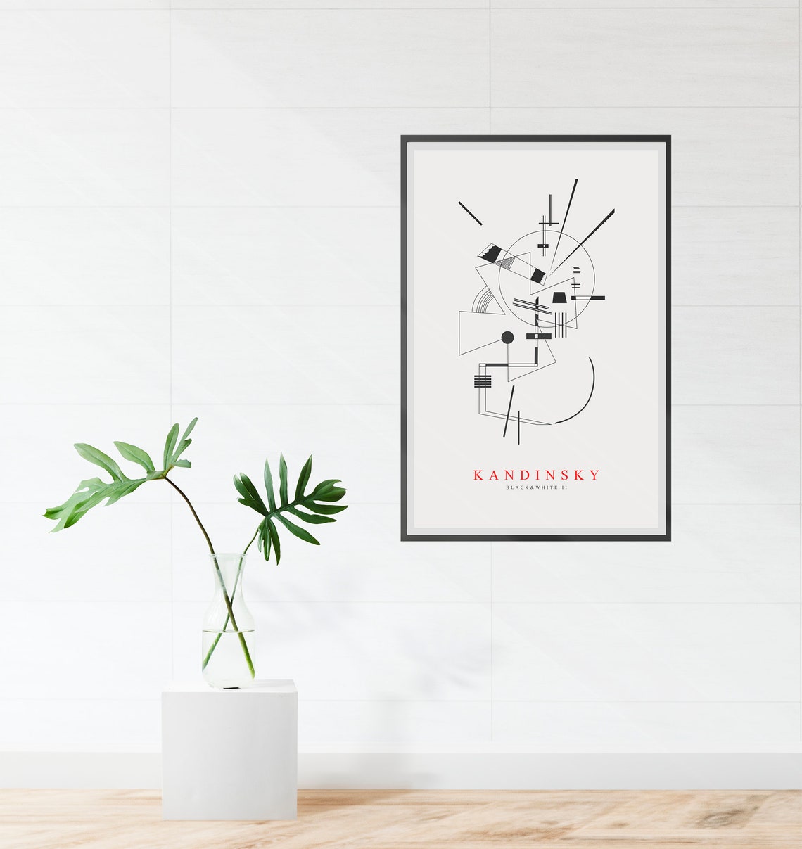 Wassily Kandinsky Black And White II Bauhaus Abstract Line Art Poster - Image 3