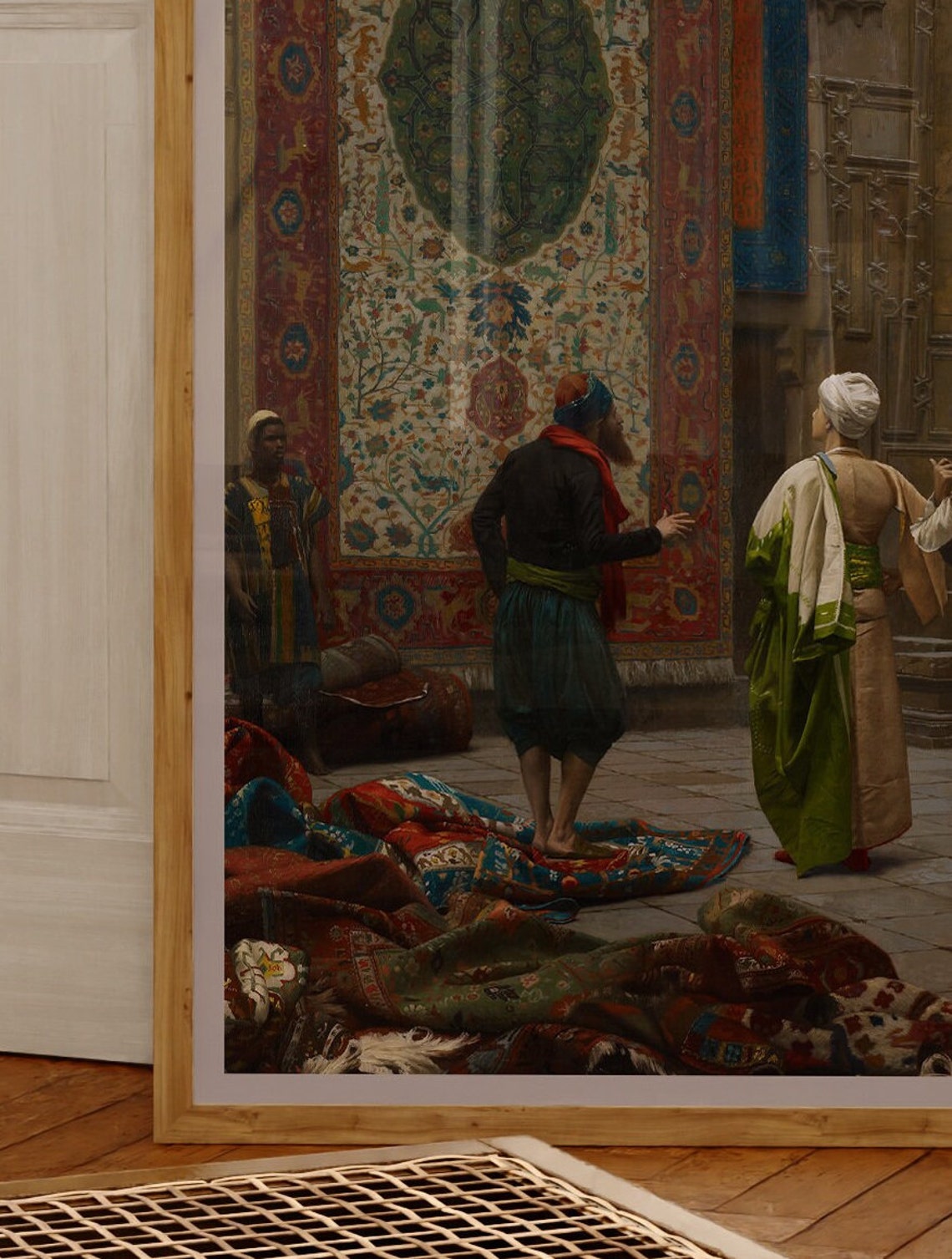 Jean Leon Gerome The Carpet Merchant Cairo Bazaar Orientalist Poster - Image 3