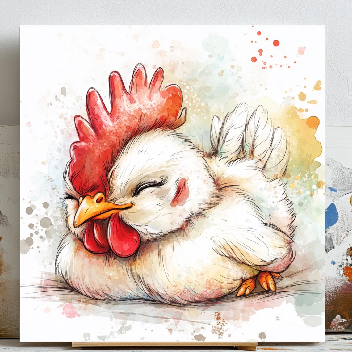 Chicken Wall Art, Farmhouse Decor