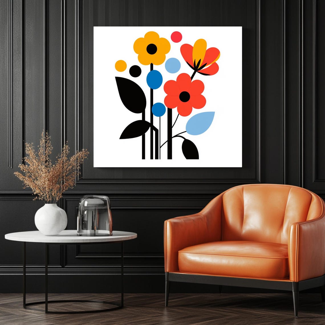 Abstract Flower Art Print, Modern Nursery Decor - Image 3