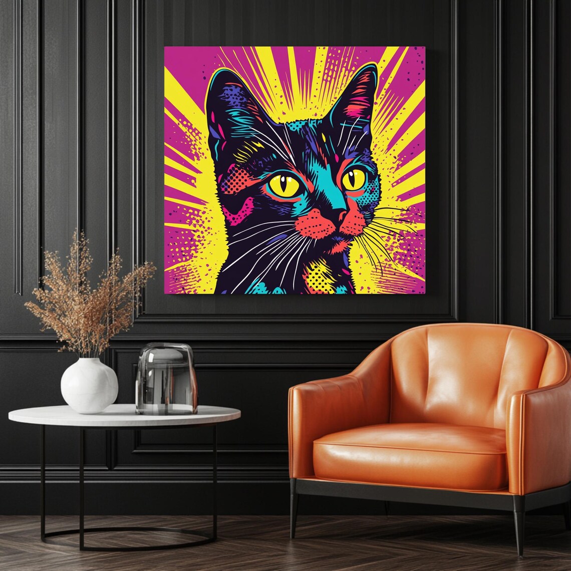 Cat Wall Decor, Minimalist Contemporary Decor - Image 3