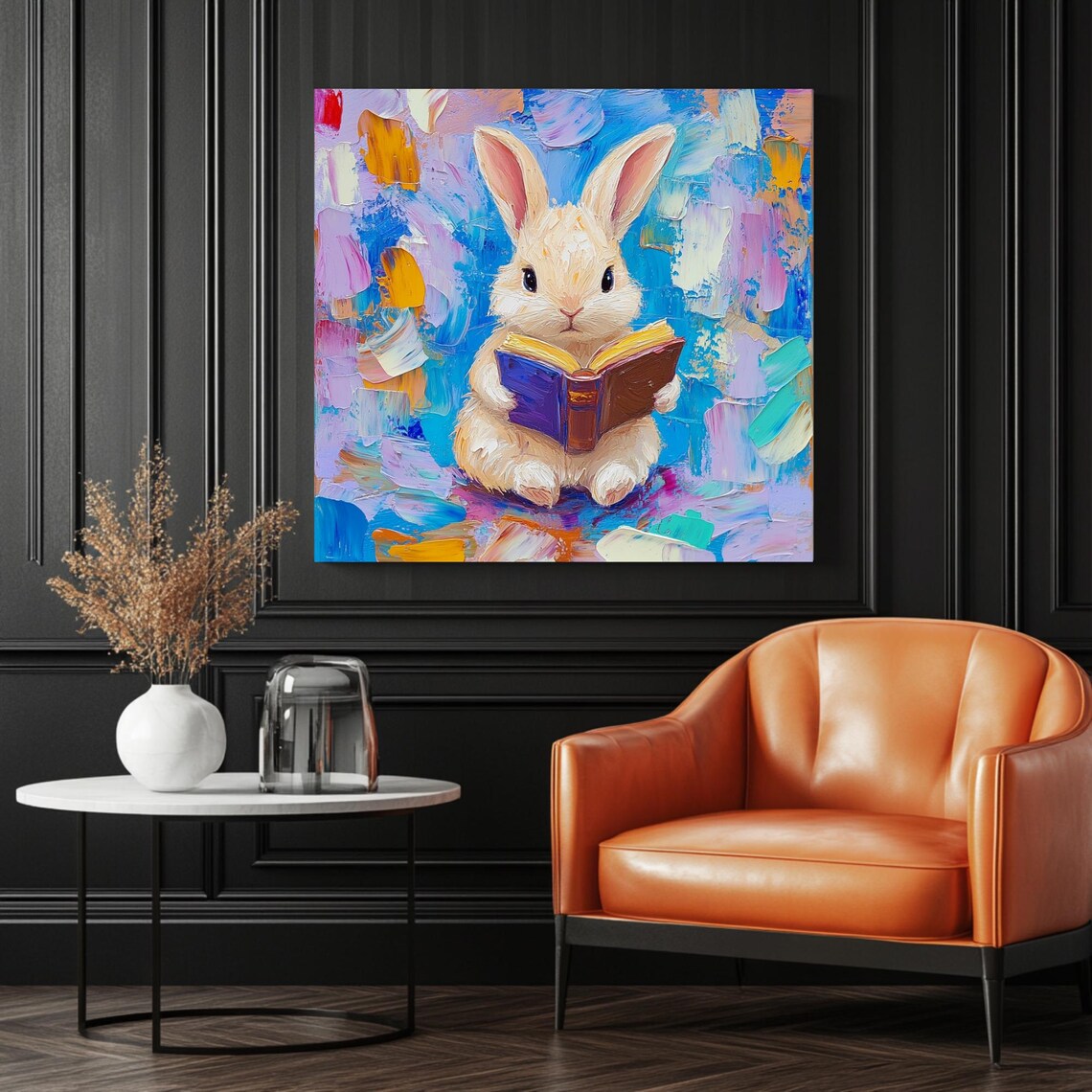 Bunny Wall Art, Rabbit Decor for Kids - Image 3