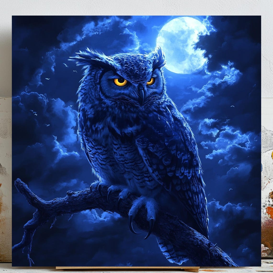 Owl Wall Art, Nocturnal Bird Poster