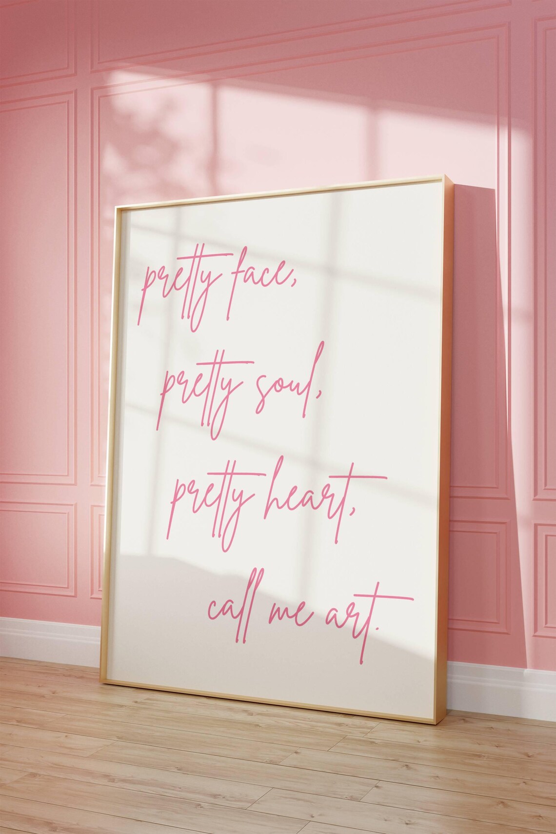 Girly Quote Poster, Trendy Room Decor