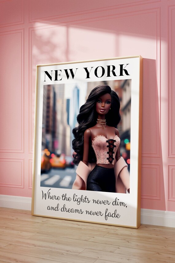 New York Fashion Doll City Lights Glam Downtown Dream Poster
