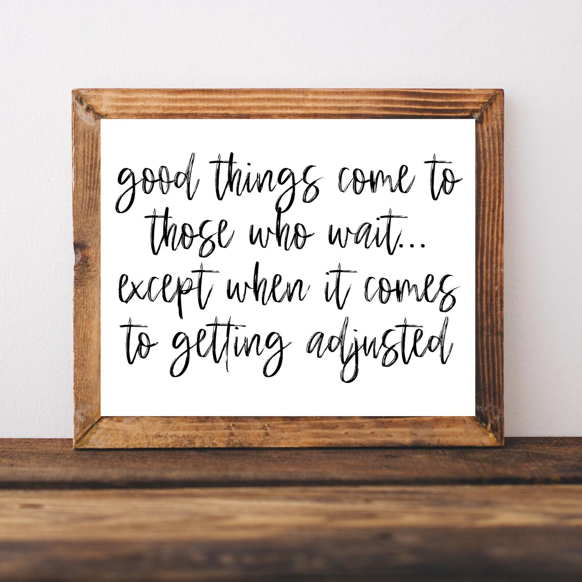 Chiropractic Signs Art Print, Chiro Decor