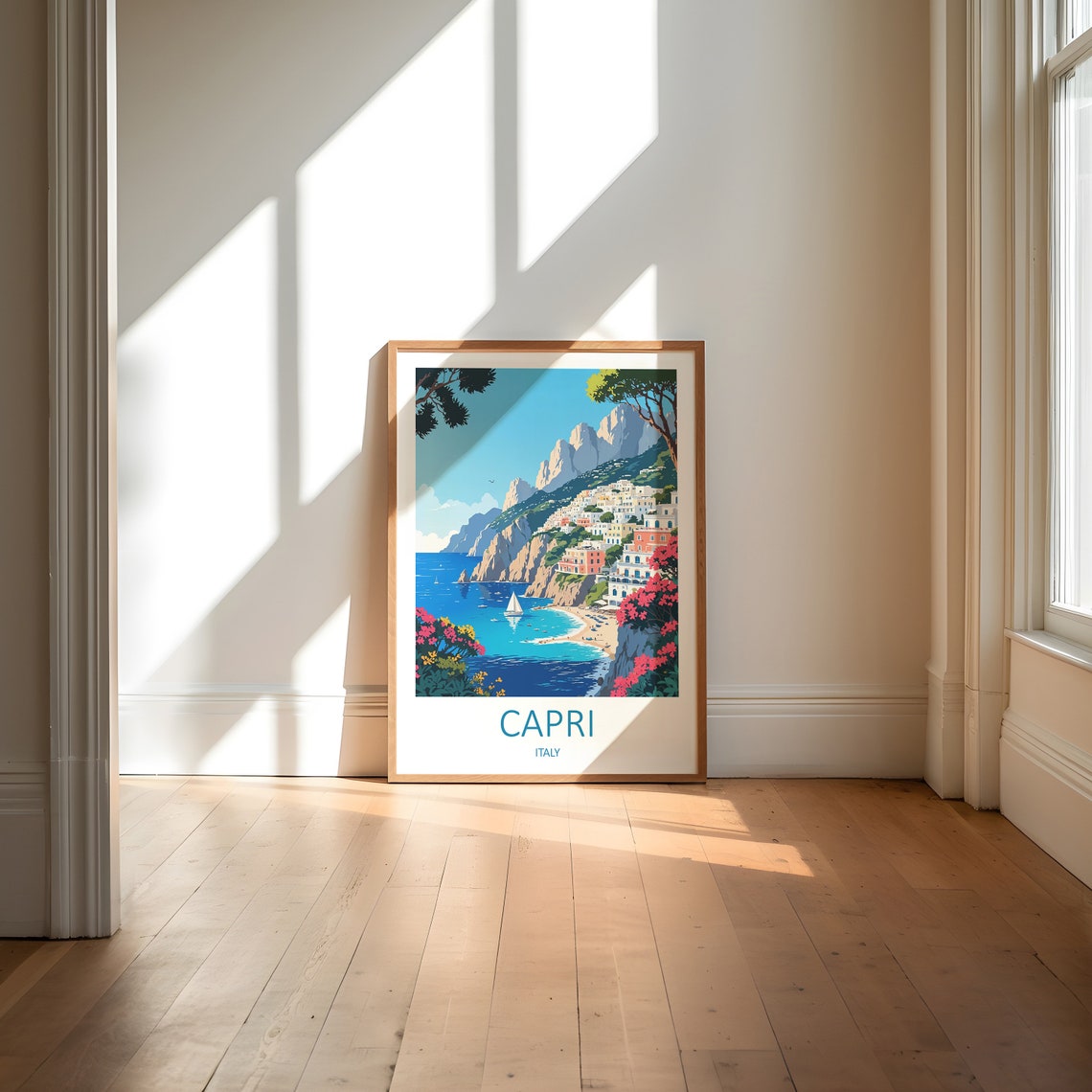 Capri Italy Print Amalfi Coast Print Capri Italy Poster Italy Travel Print Capri Print Italian Wall Art Italy Travel Gift Amalfi - Image 6