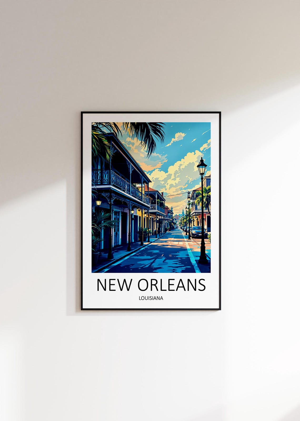 New Orleans Print New Orleans Wall Art Louisiana Print New Orleans Travel Print Birthday Present Travel Poster New Orleans Poster - Image 2