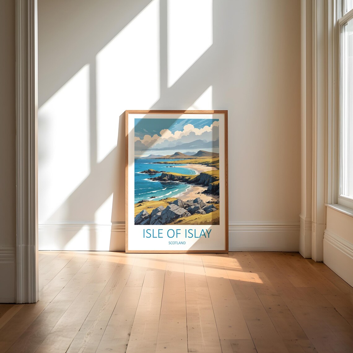 Isle of Islay Scotland Rocky Coastline Sandy Bay Scenic Travel Poster - Image 6