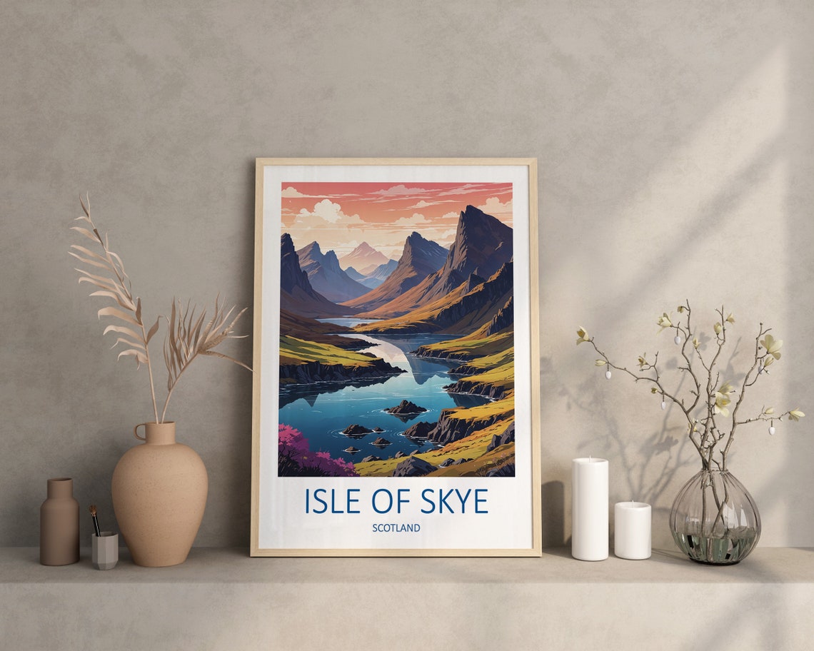 Isle Of Skye Print Isle Of Skye Art Scotland Print Isle Of Skye Poster Scottish Gifts Travel Gift Scottish Prints Skye Travel Print - Image 4