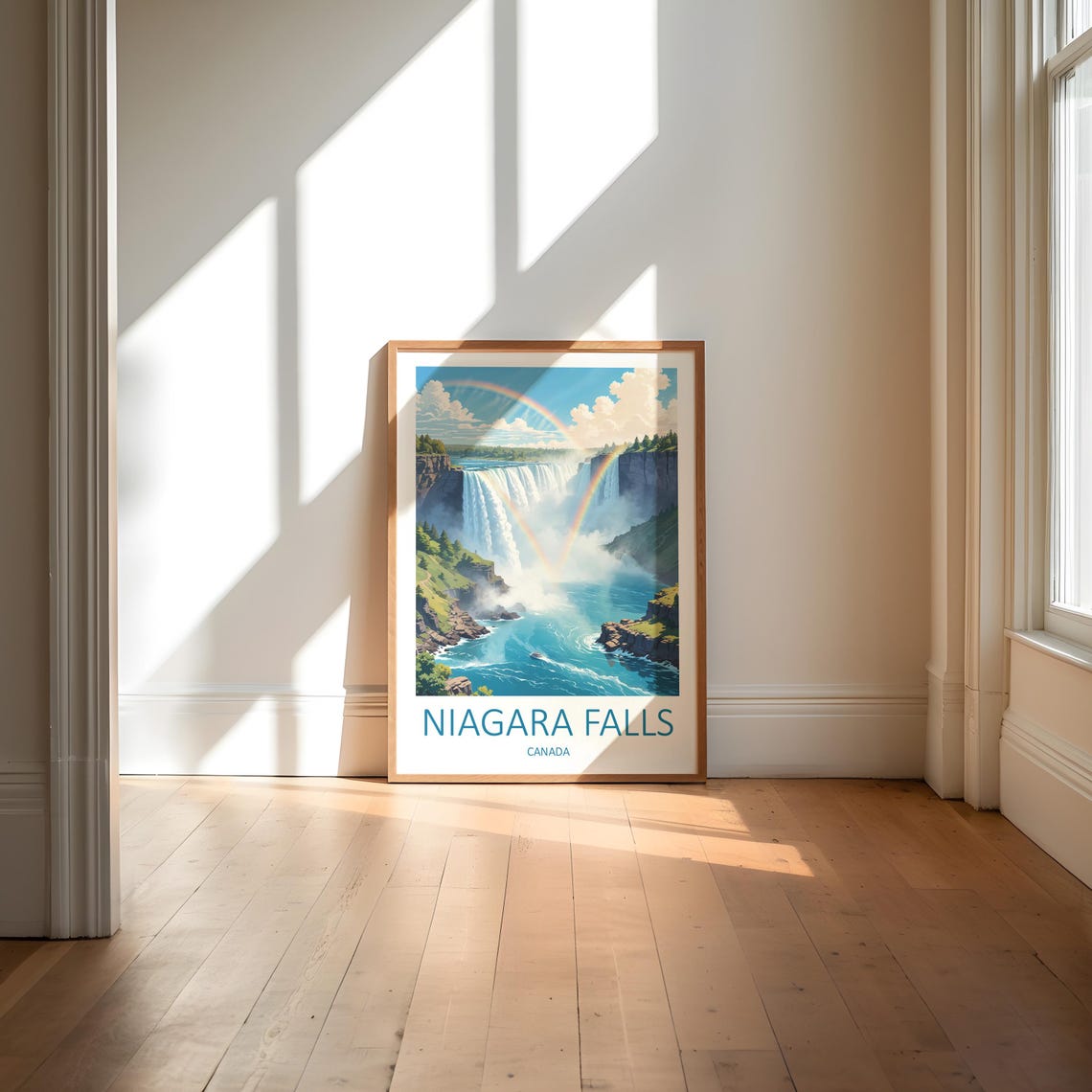 Niagara Falls Canada Rainbow Mist Waterfall Gorge View Poster - Image 6