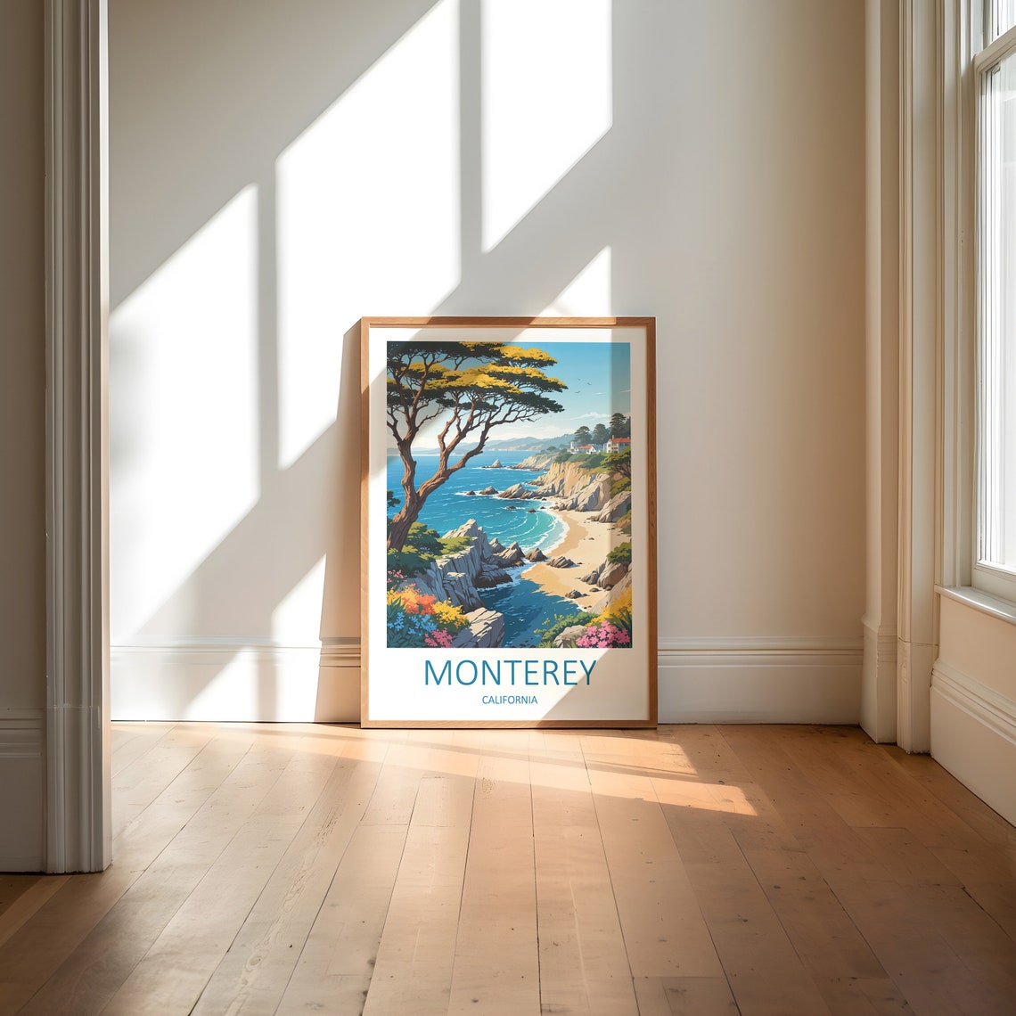 Monterey Print Monterey California California Poster California Print Monterey Bay Poster Travel Gift California Travel Gift Print - Image 6