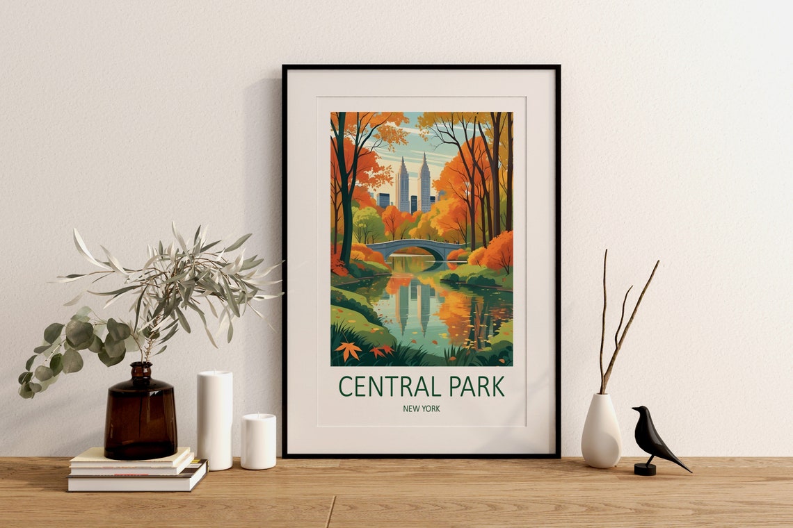 Central Park Print Central Park Poster New York Print New York Travel Print New York Gifts Central Park Wall Art Travel Gift Usa - Image 3