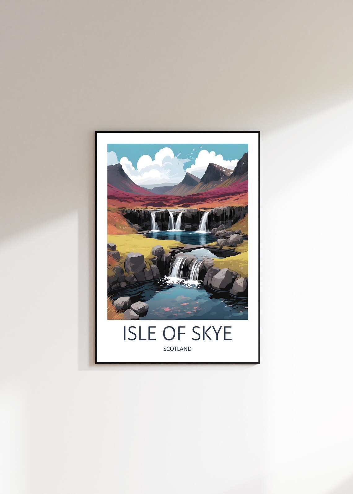 Isle of Skye Scotland Waterfalls and Pools in Autumn Colors Poster - Image 2
