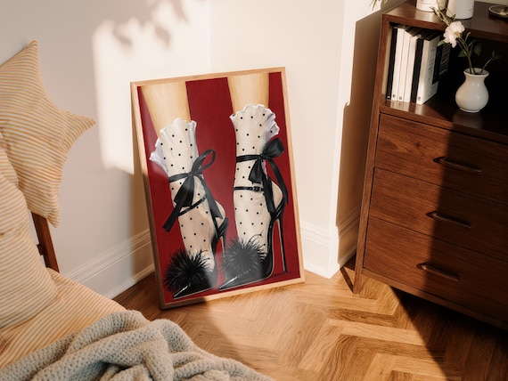 Fashion High Heel Wall Art Print