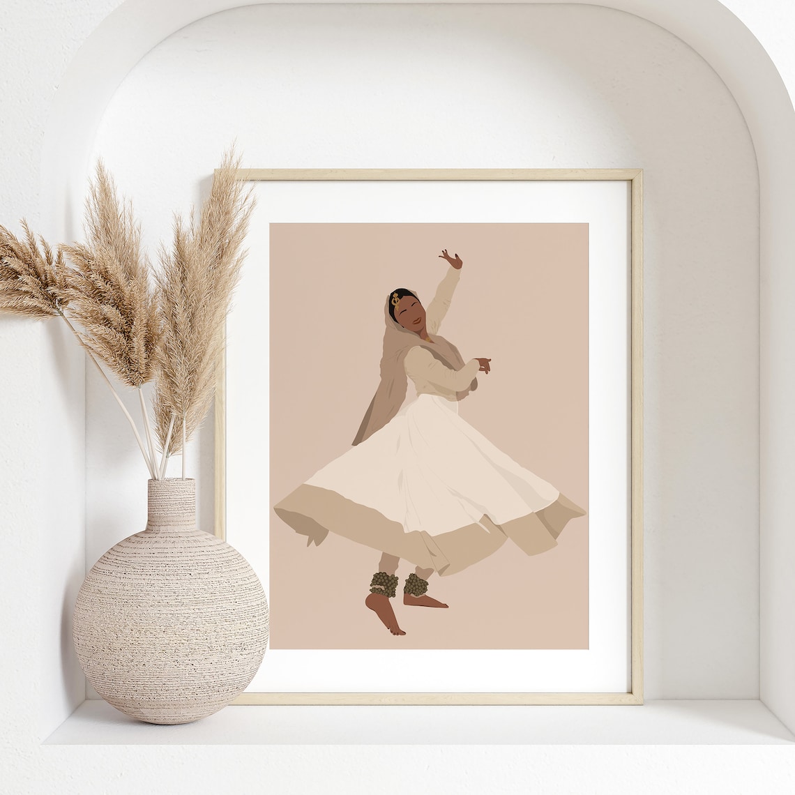 Sufi Kathak Dancer Poster, Indian Woman Art - Image 6