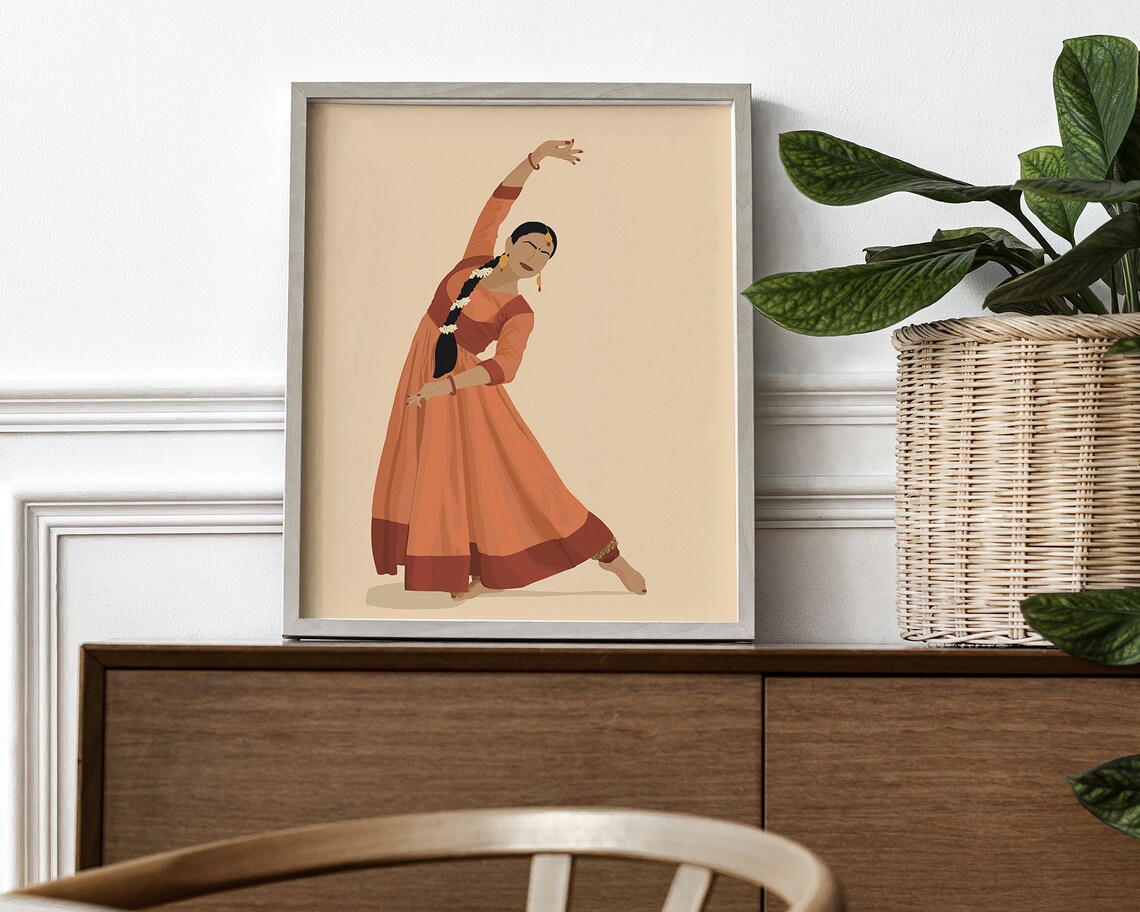 Kathak Dancer Print, South Asian Art - Image 3