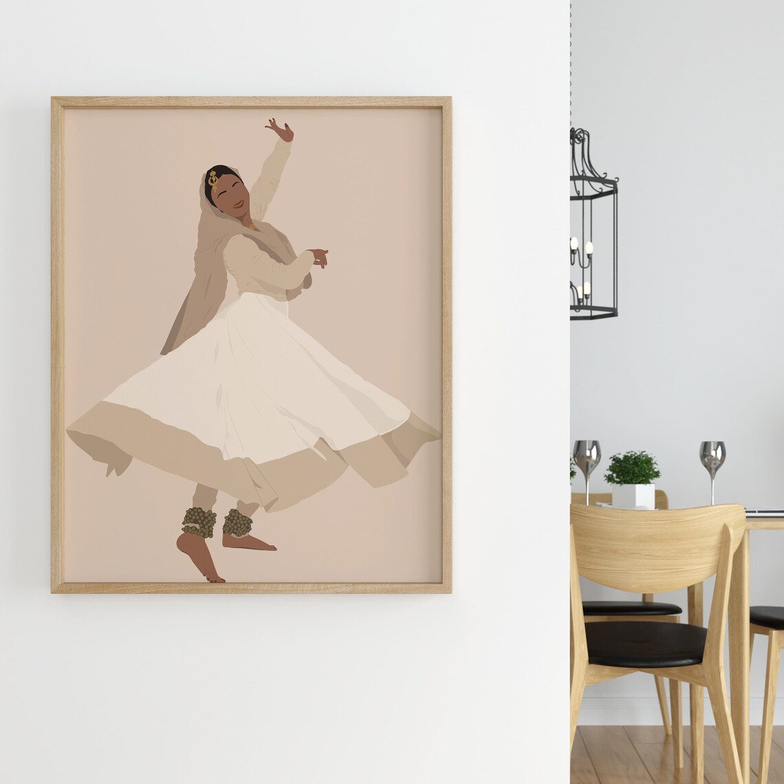 Sufi Kathak Dancer Poster, Indian Woman Art - Image 5