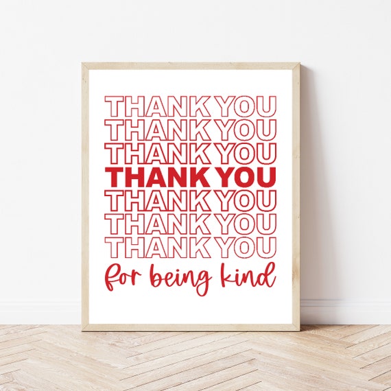 Be Kind Quote Art Print, Classroom Wall Decor
