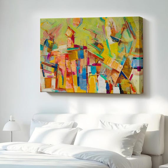 Abstract Oilpainting Decorative Canvas Wall Art Housewarming Gifts Modern Decor Print Large