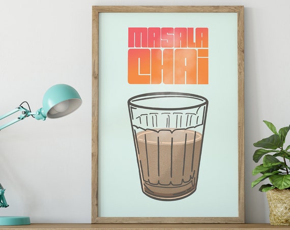 Indian Desi Masala Chai Art Print