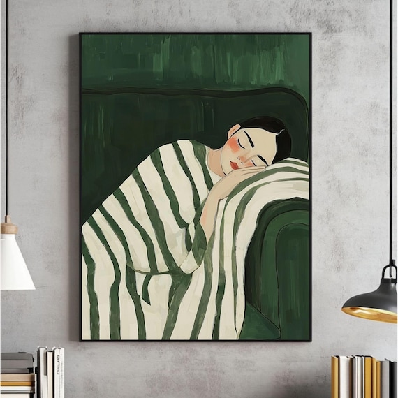 Abstract People Living Room Wall Art Print