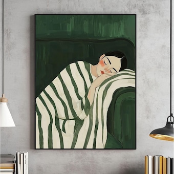 Abstract People Living Room Wall Art Print