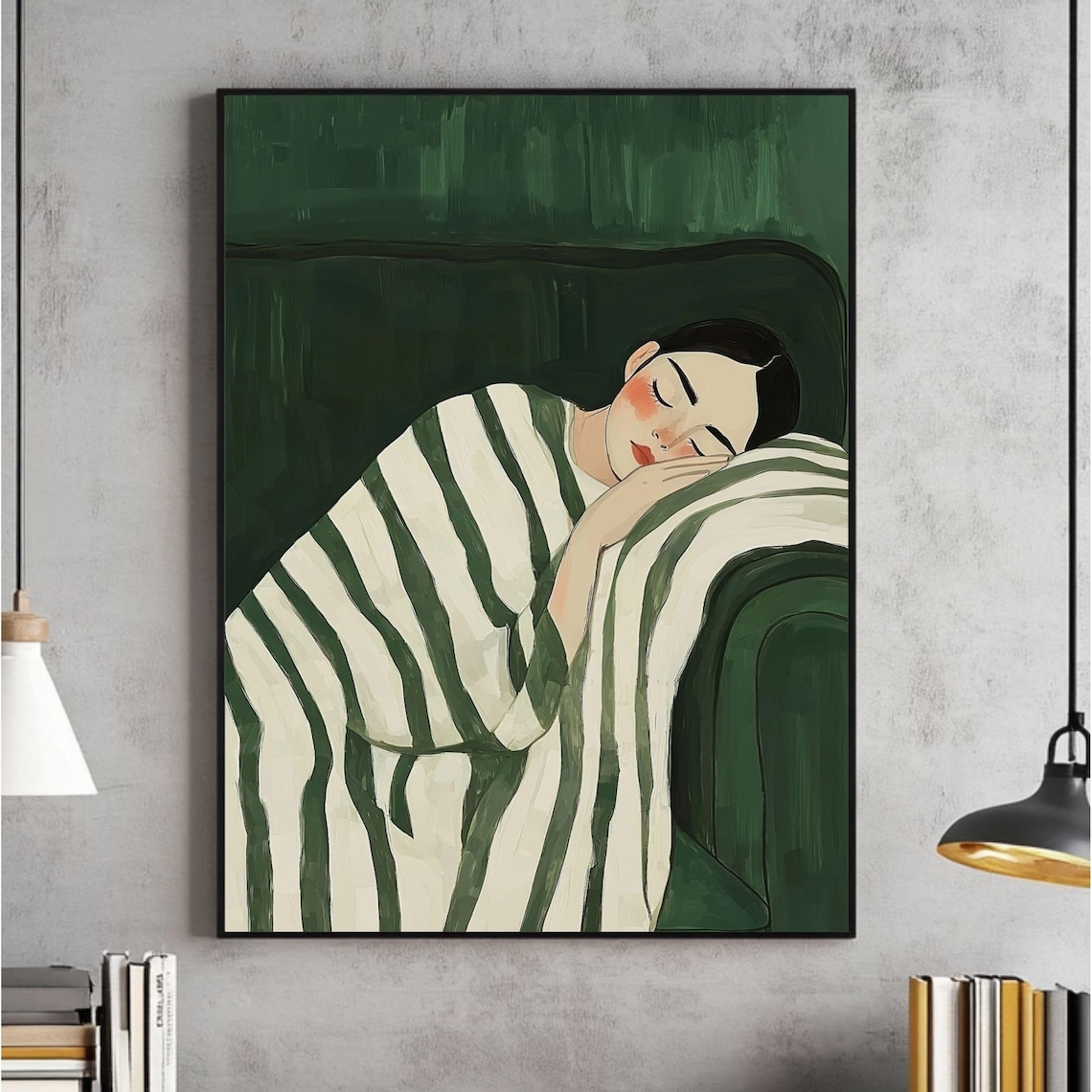 Abstract People Living Room Wall Art Print